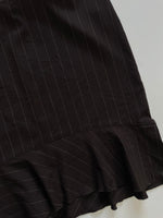 Load image into Gallery viewer, XOXO CACAO PINSTRIPE SKIRT - WAIST 30
