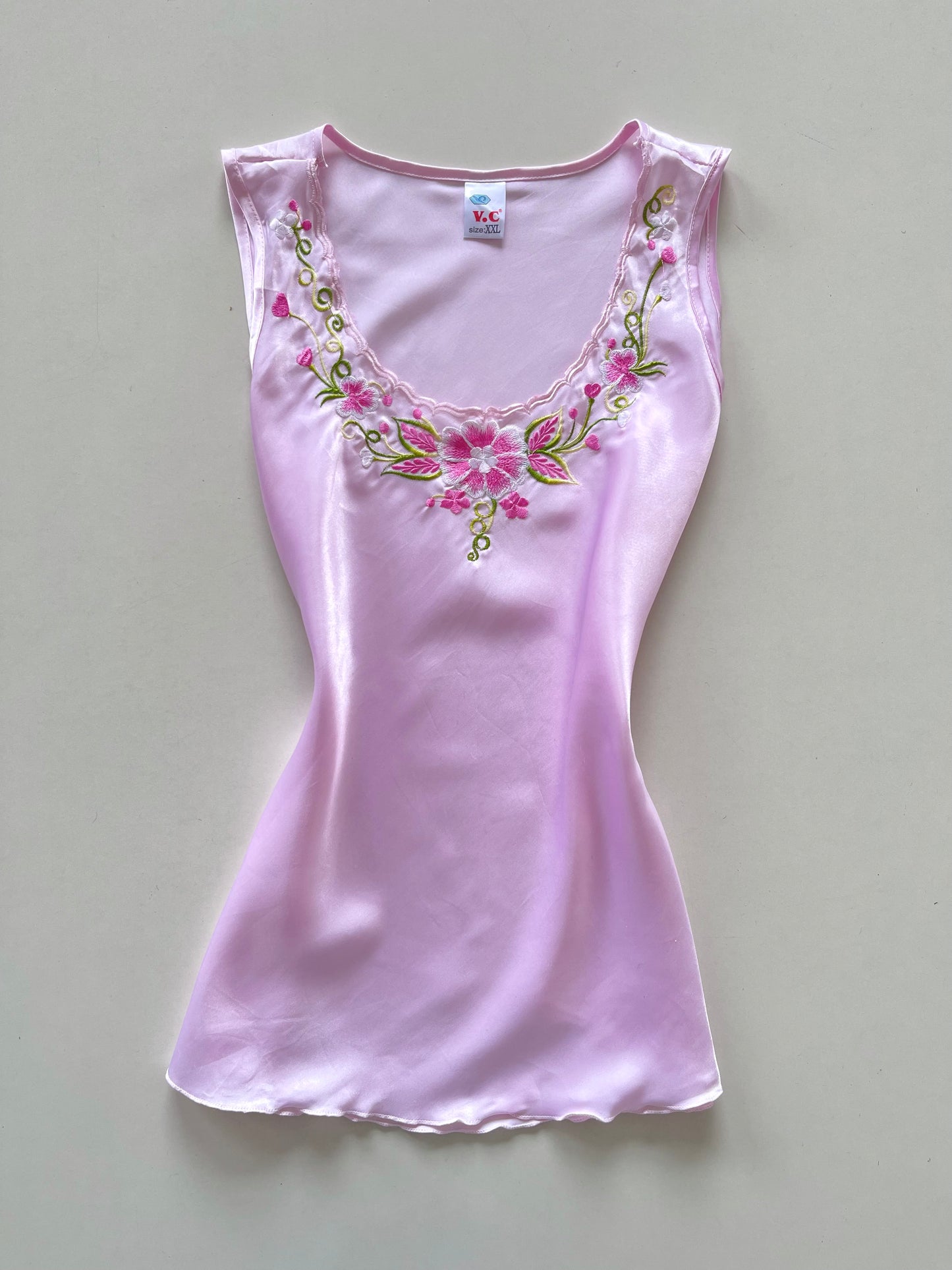 Satin Embroidered Top-Bust  36