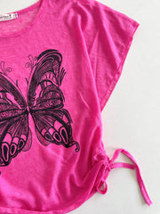 Y2k Sheer Top-Bust 32 to 34