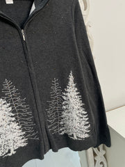 Christopher & Banks Embroidered Christmas Sweater-Bust 40