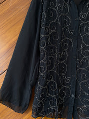 Sheer Glittery Shirt-Bust 54