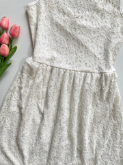WHITE LACE DRESS - BUST 34