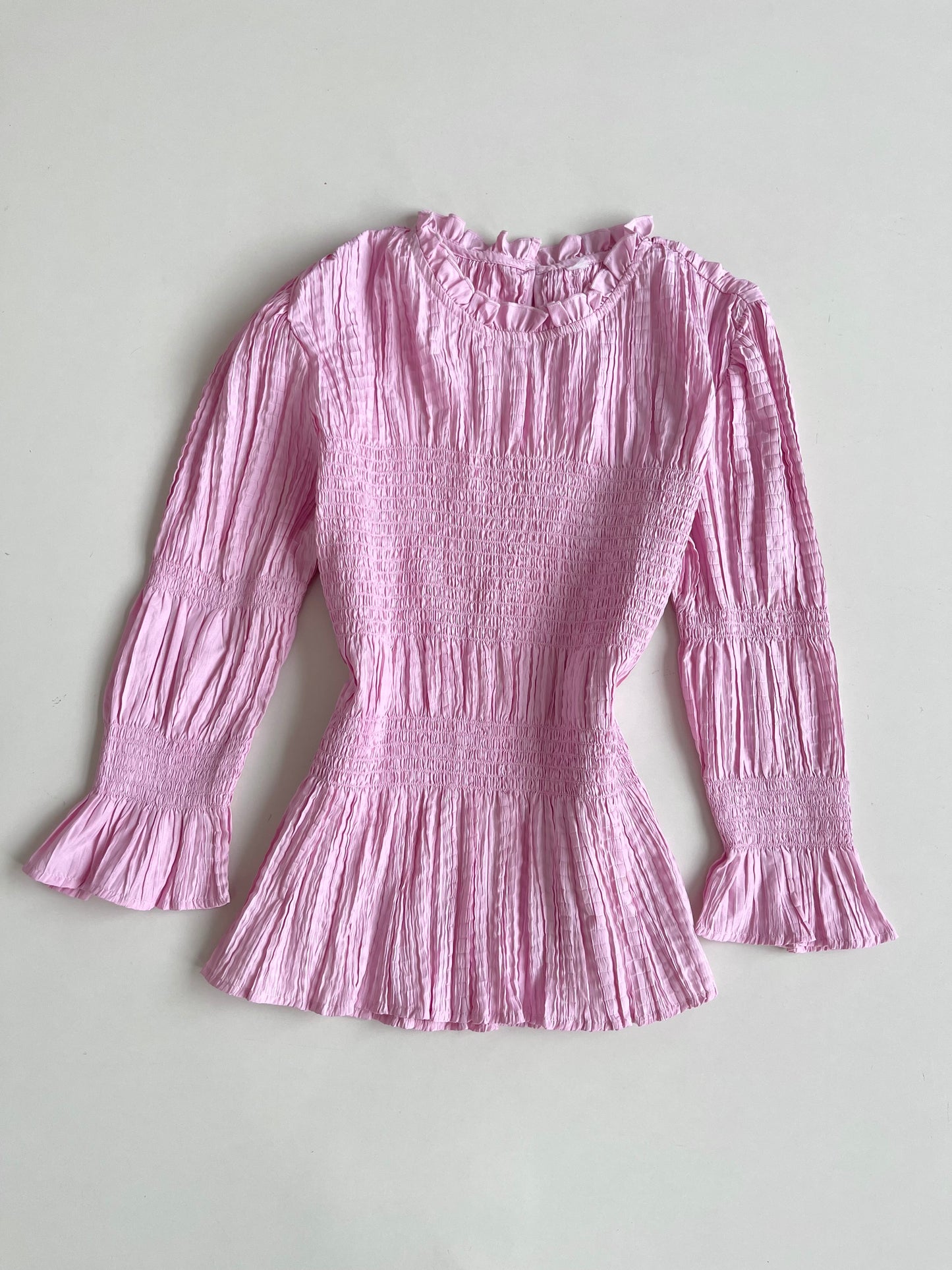 Baby Pink Textured Top-Bust 34 to 36