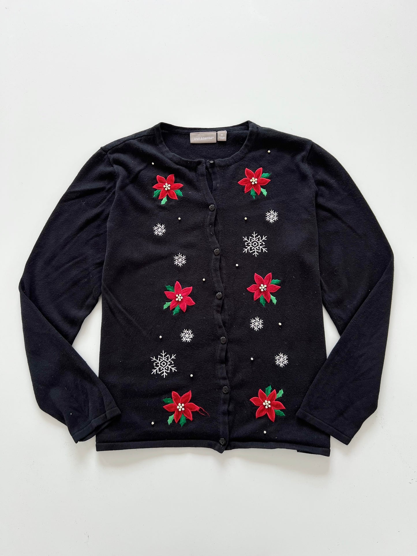 Croft&Barrow Embroidered Sweater-Bust 42