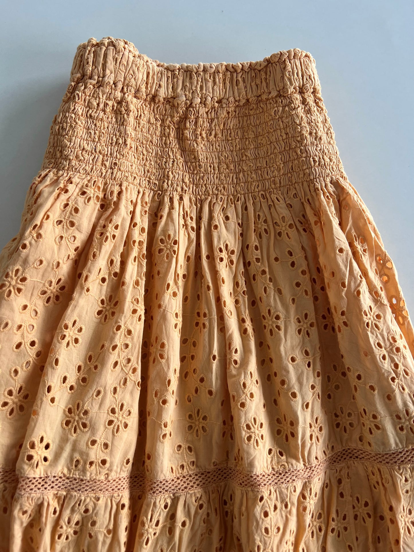 Eyelet Cotton Skirt-Waist 26 to 32