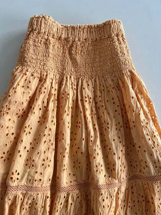 Eyelet Cotton Skirt-Waist 26 to 32