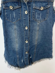 Denim Vest-Bust 30