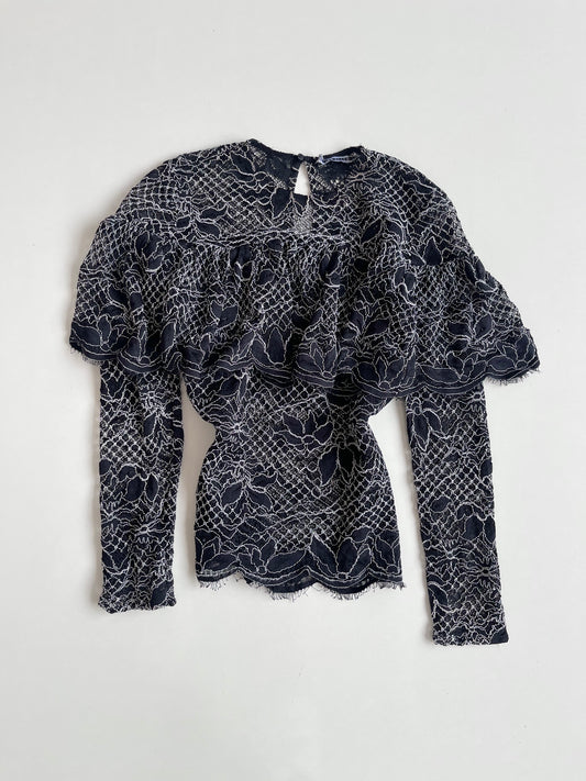 Zara Sheer Top-Bust 36