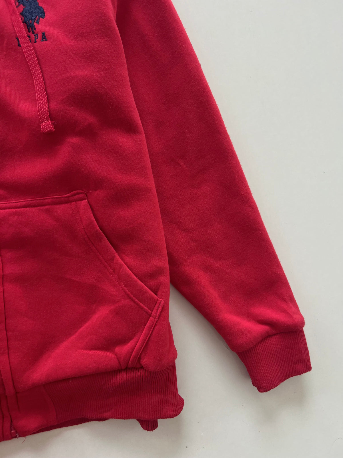 US Polo Thick Hooded Vintage Zipper-Bust 50