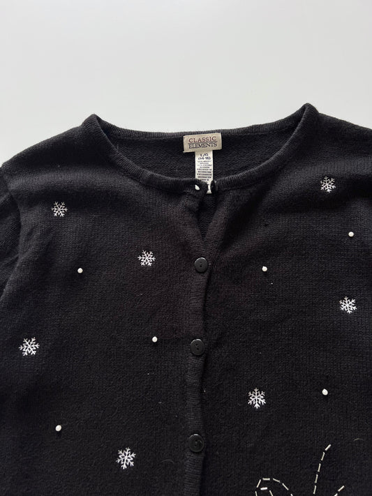Classic Elements Christmas Embroidered Cardigan Sweater-Bust 46