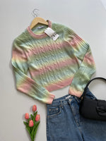 Load image into Gallery viewer, ZARA CABLE KNIT COLOUR HUE SUPER SOFT SWEATER
