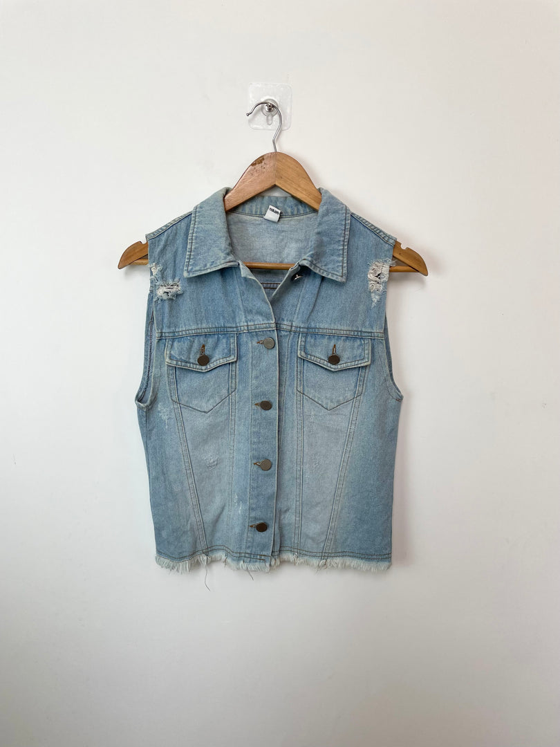 Zen Denim Vest-Bust 32