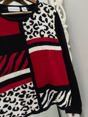 Alfred Dunner Chunky Pinterest Sweater-Chest 44