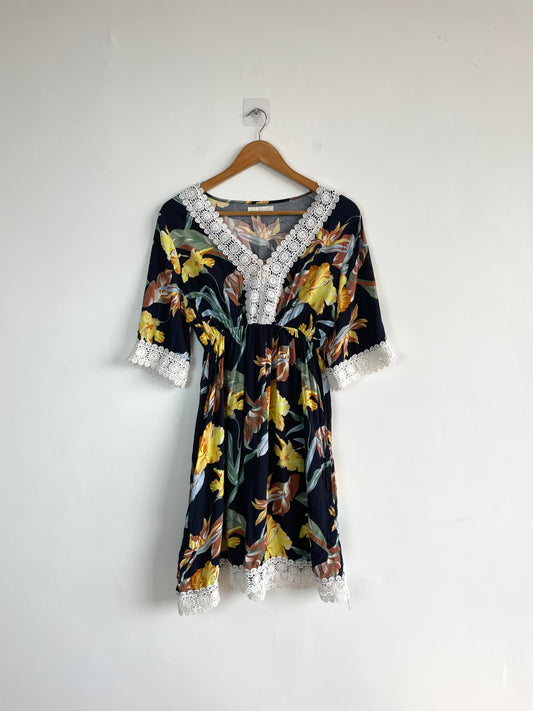 Lace Cotton Dress-Bust 36