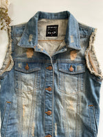 Load image into Gallery viewer, Denim Vest-Bust 36