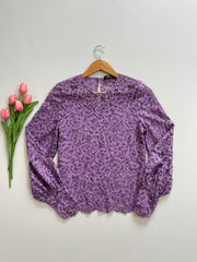 HALLHUBER PURPLE LACE TOP BUST - 34
