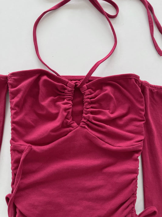 Cutout Halter Top-Bust 28 to 30