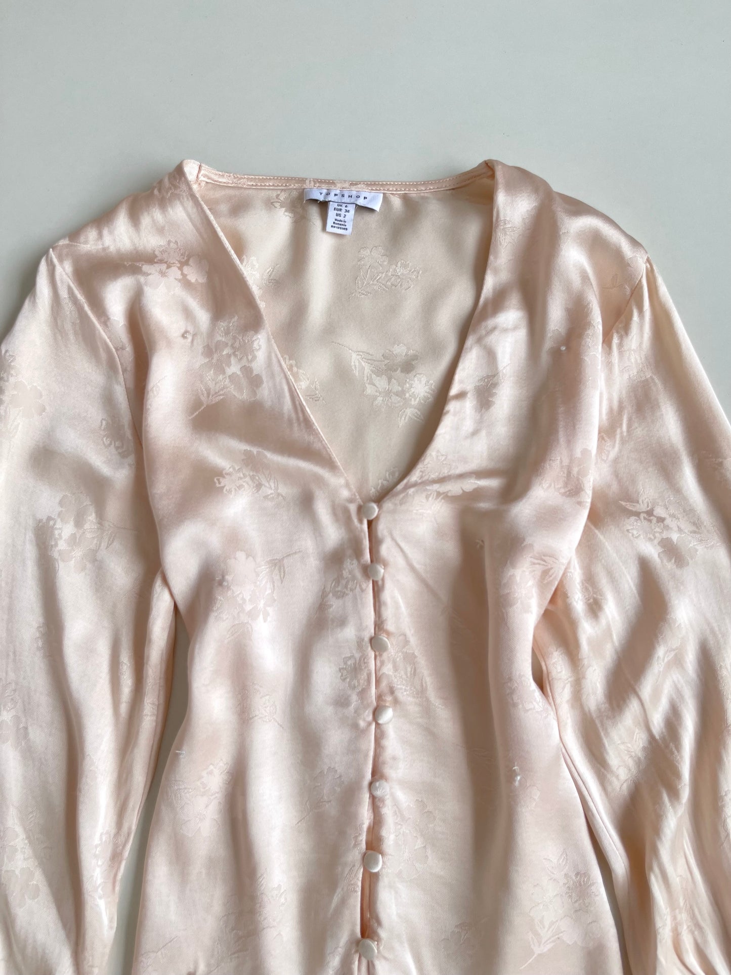 Topshop Satin Shirt-Bust 36