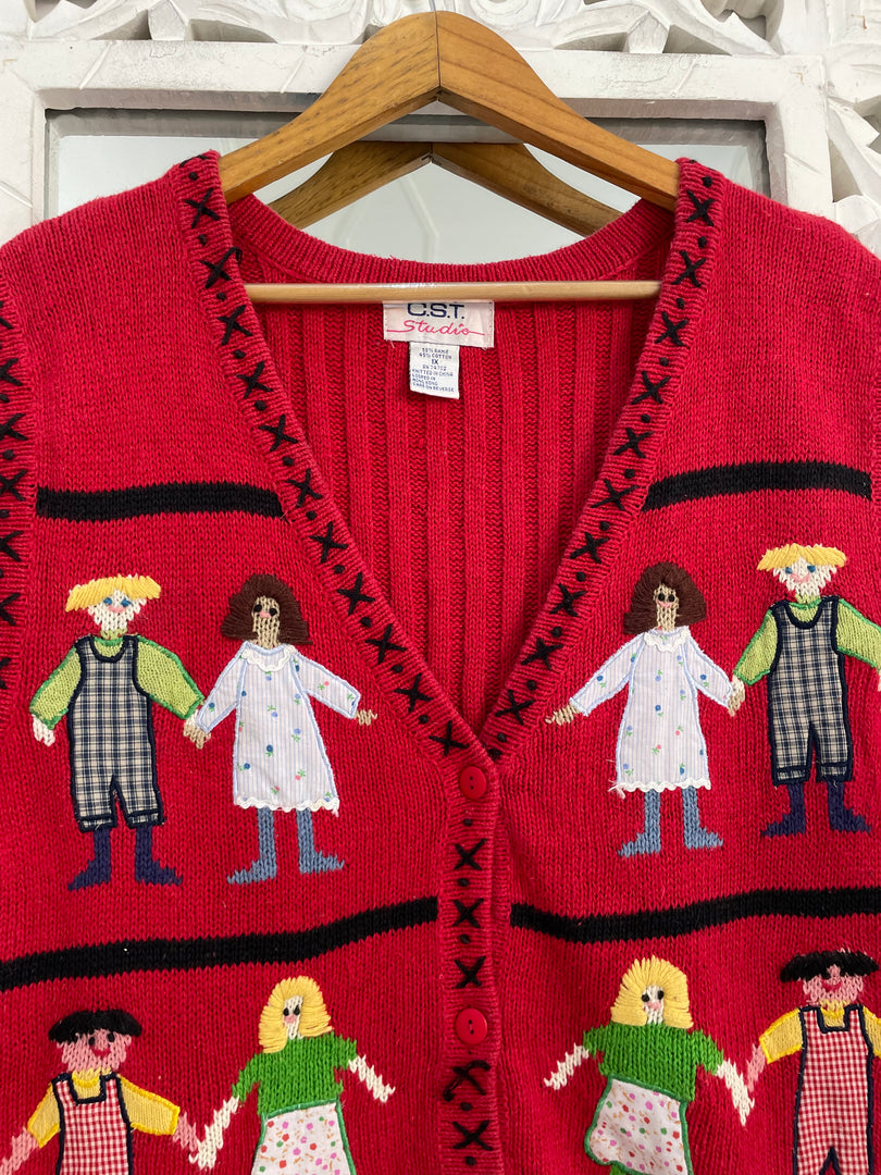 Christmas Sweater Vest-Bust 48