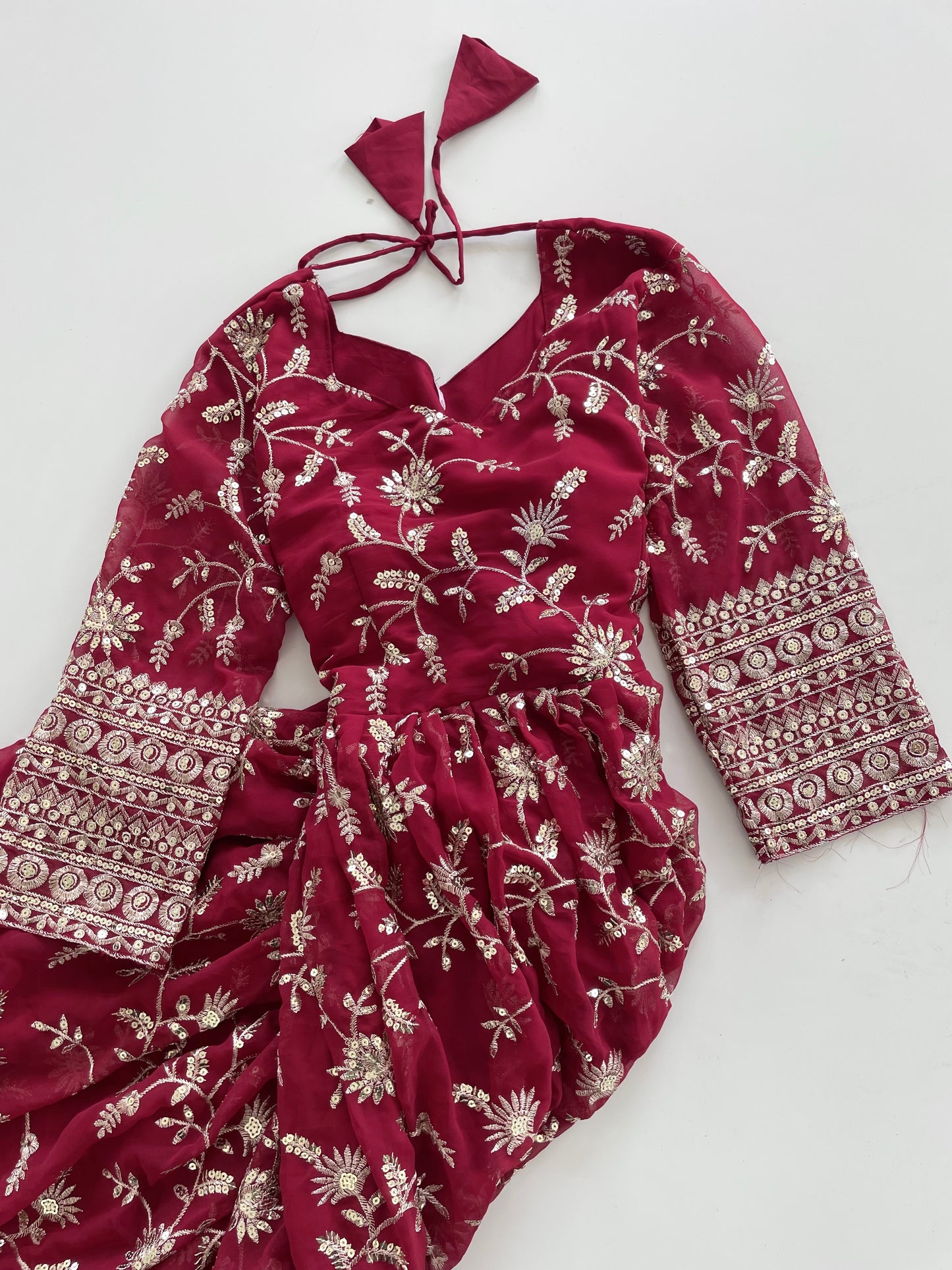 Heavily Embroidered Sequin Dress-Bust 42