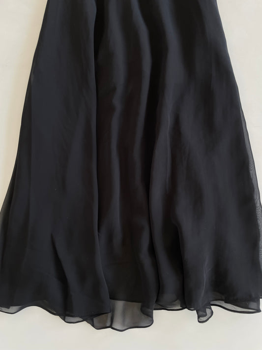 Solid Black Prairie Skirt-Waist 26 to 32