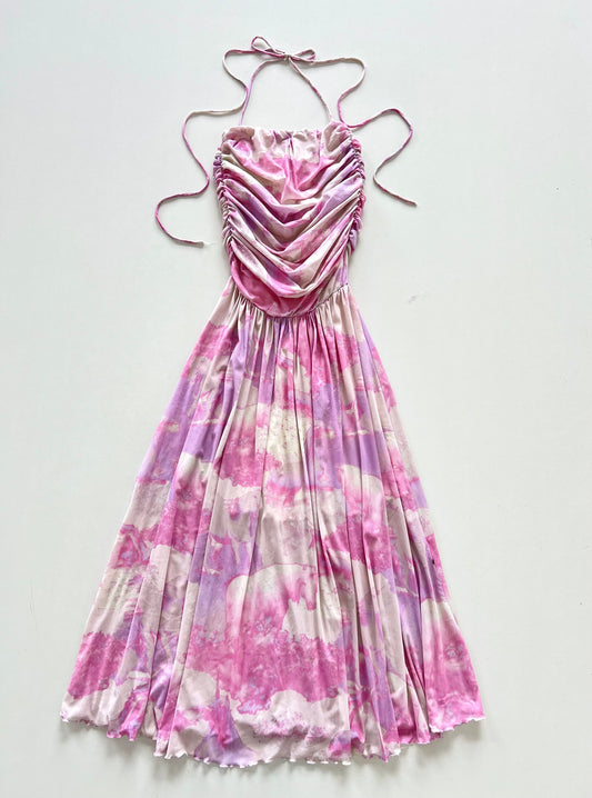 Laqsbell Halter Neck Vintage Dress-Bust 28 to 30
