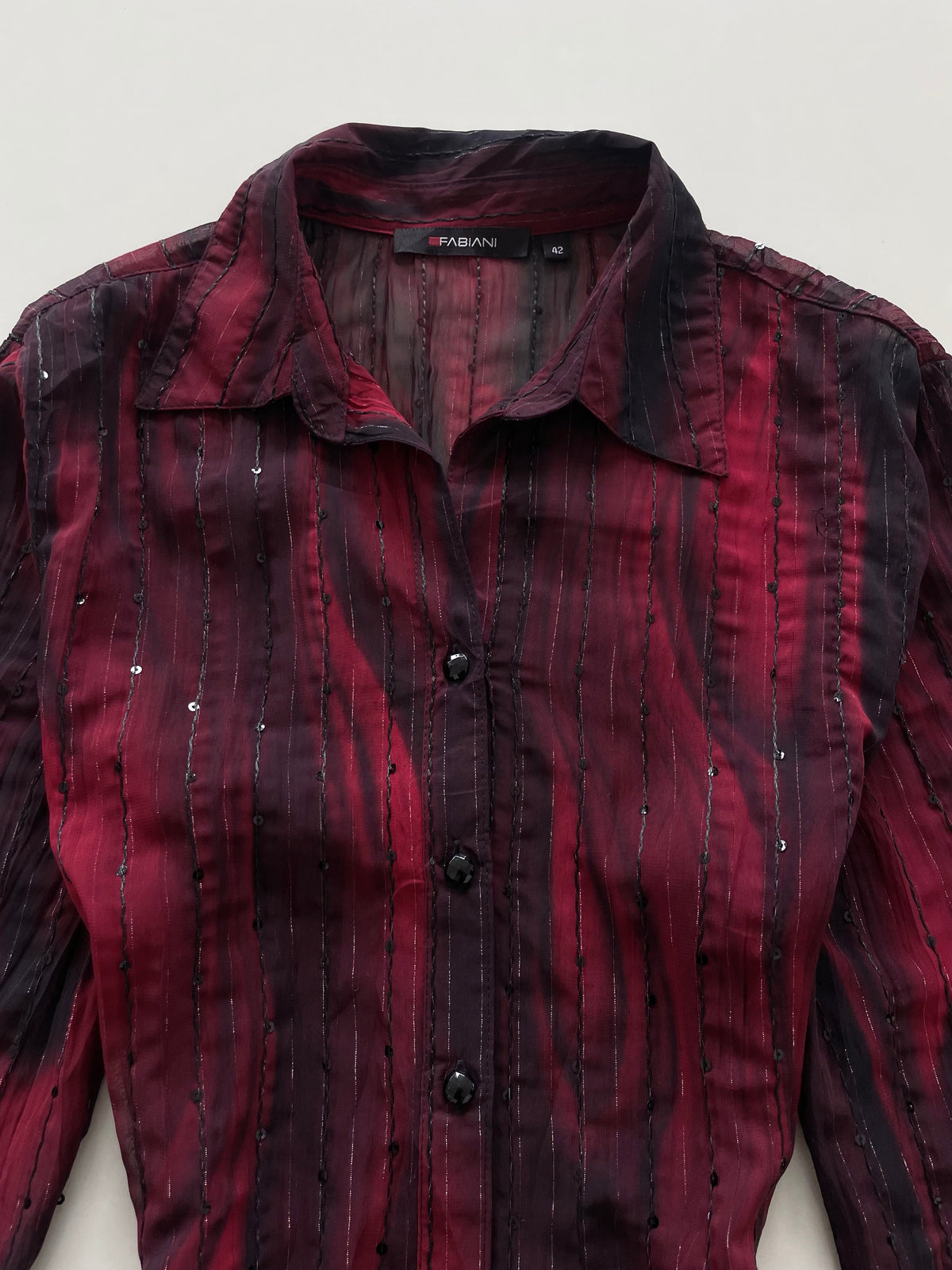 Fabiani Sequin Sheer Shirt-Bust 42