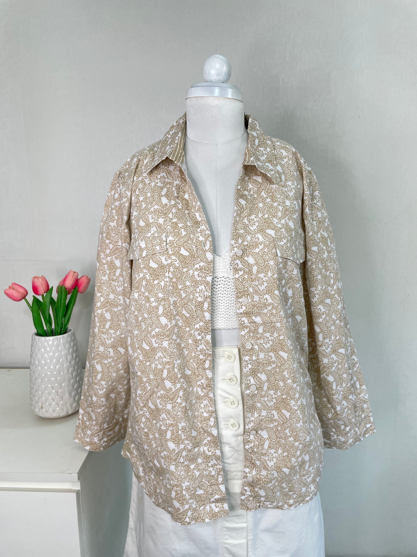 Croft & Barrow Cotton Shirt-Bust 46
