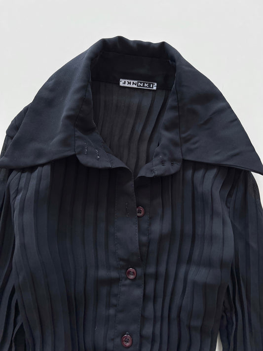 Nkinki Sheer Pleated Shirt-Bust 32 to 34