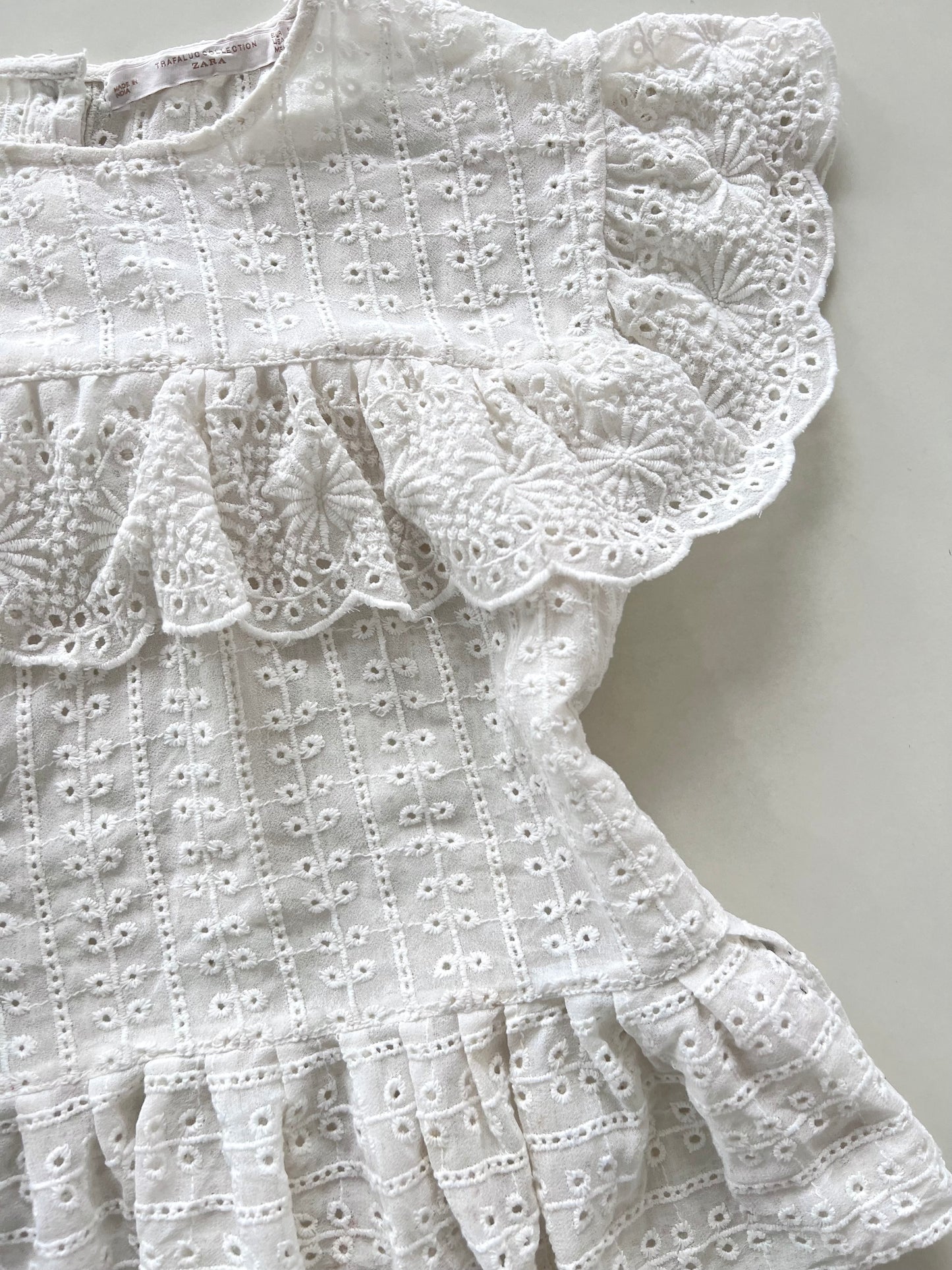 Zara Eyelet Top-Bust 38