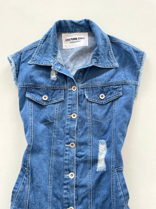 Culture Call Denim Vest-Chest 40