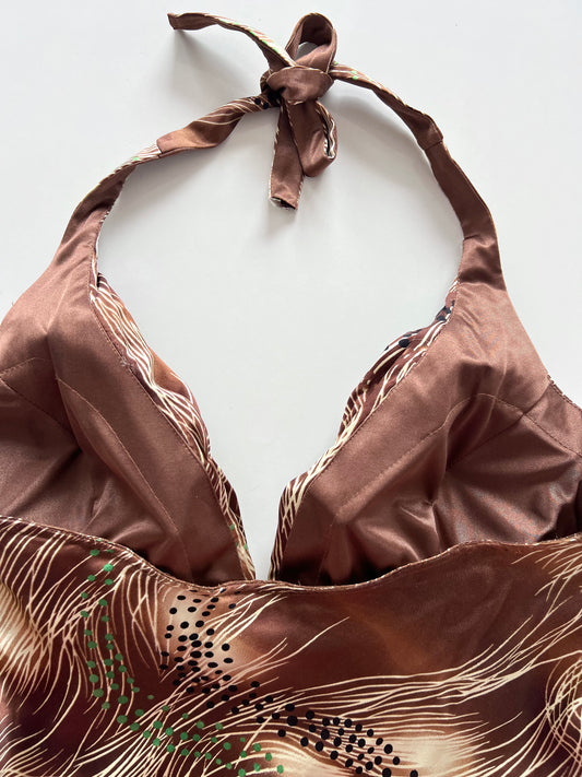 Unique 100% Silk Embroidered Dress-Bust 38