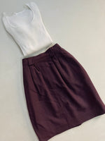 Load image into Gallery viewer, Tweed Skirt-Waist 28
