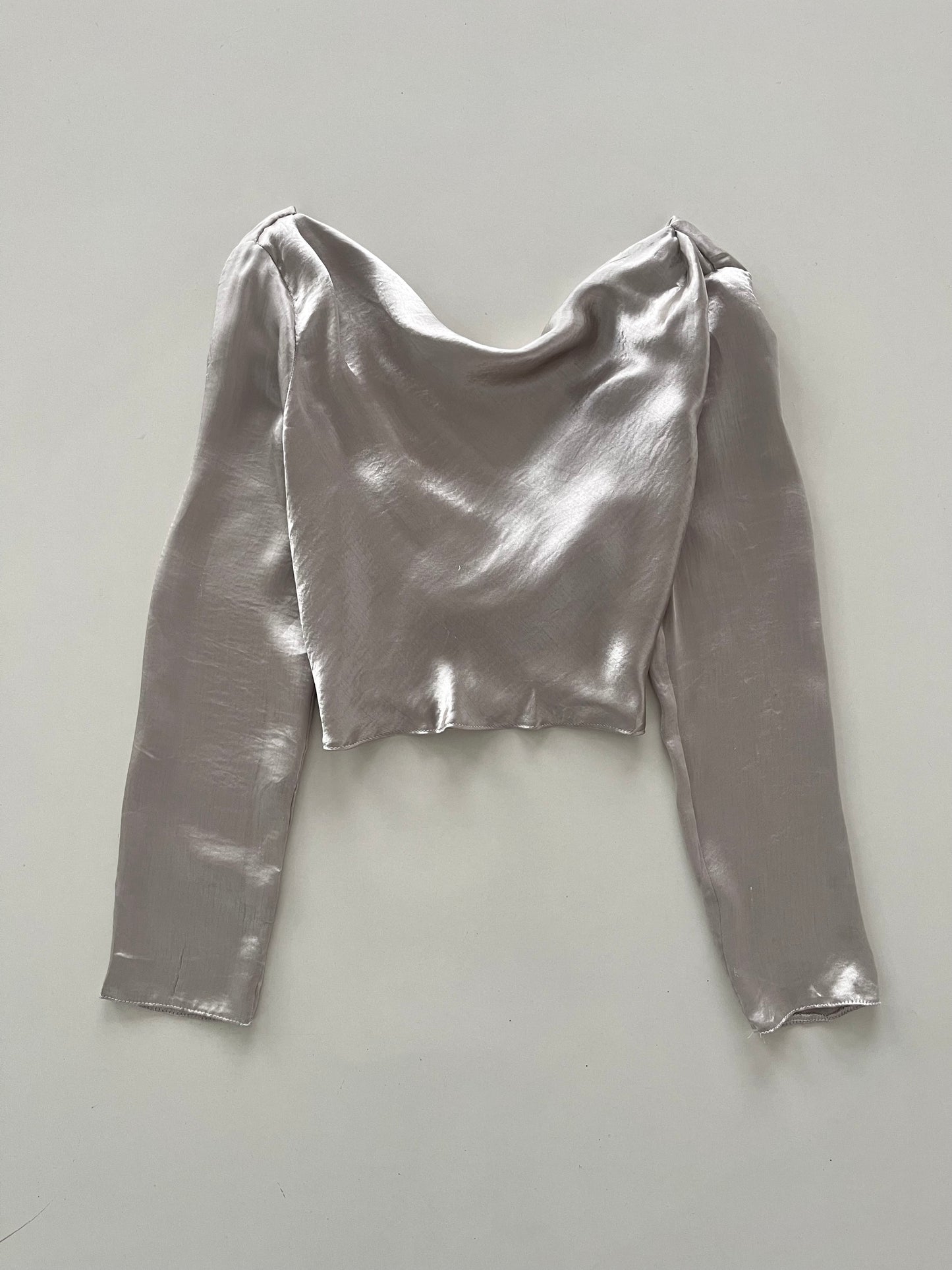 Satin Cowl Neck Top-Bust 40 to 42