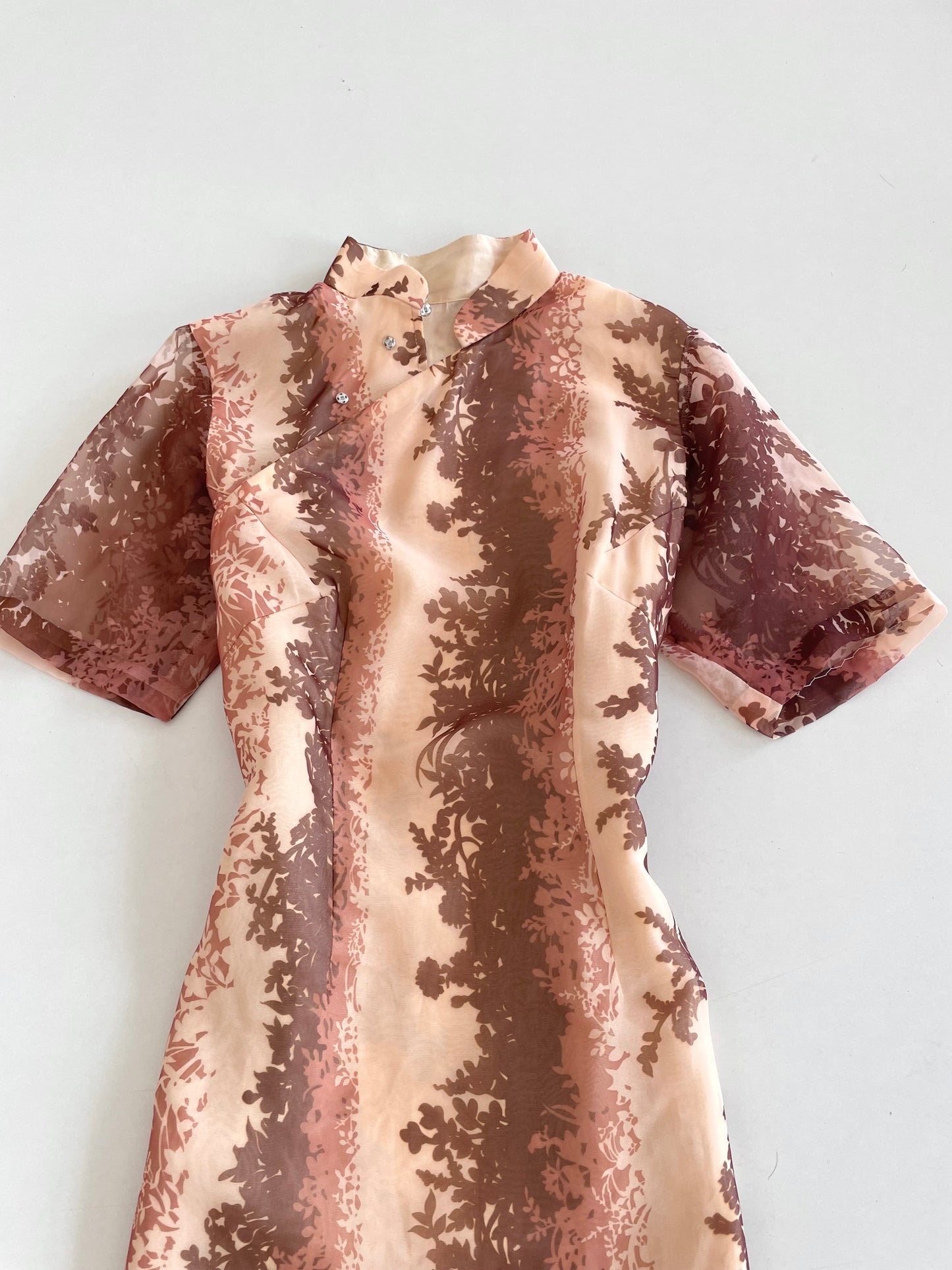 Vintage Chinese Collar Dress-Bust 36