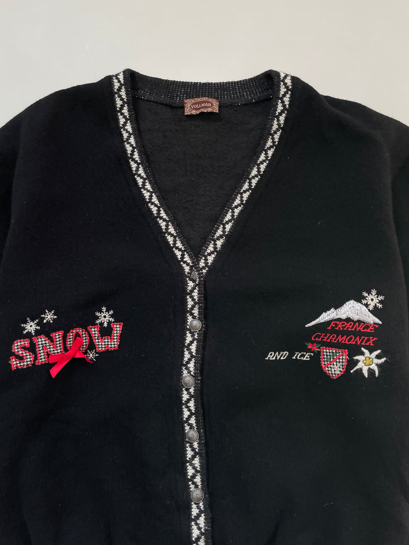 Vollmar Inner Fleece Embroidered Christmas Sweater-Bust 44