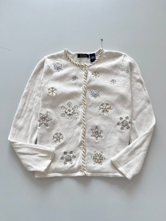 Crystal Kobe Hand Embroidered Cardigan Sweater-Bust 38