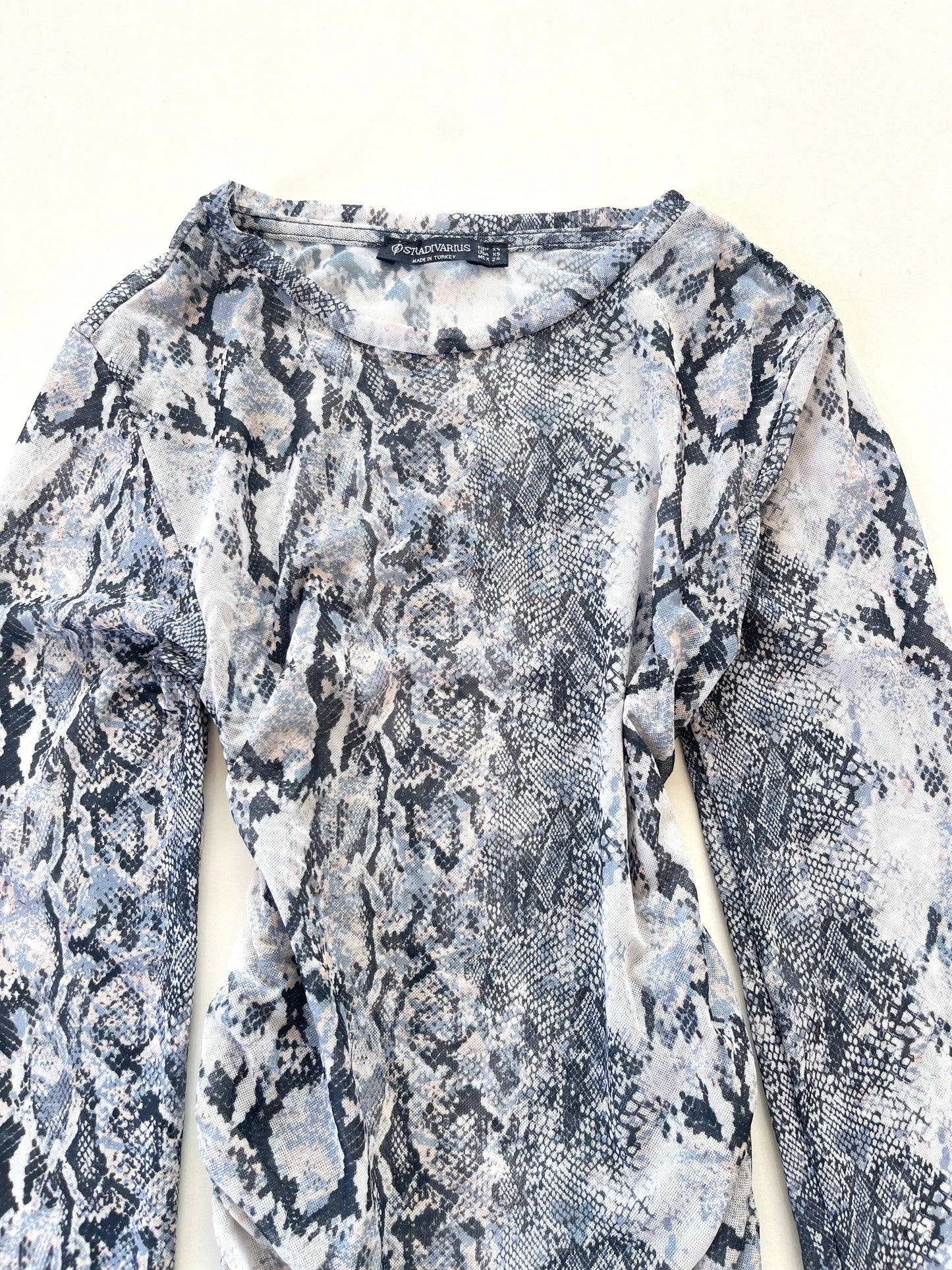Snakeskin Sheer Top-Bust 26 to 30