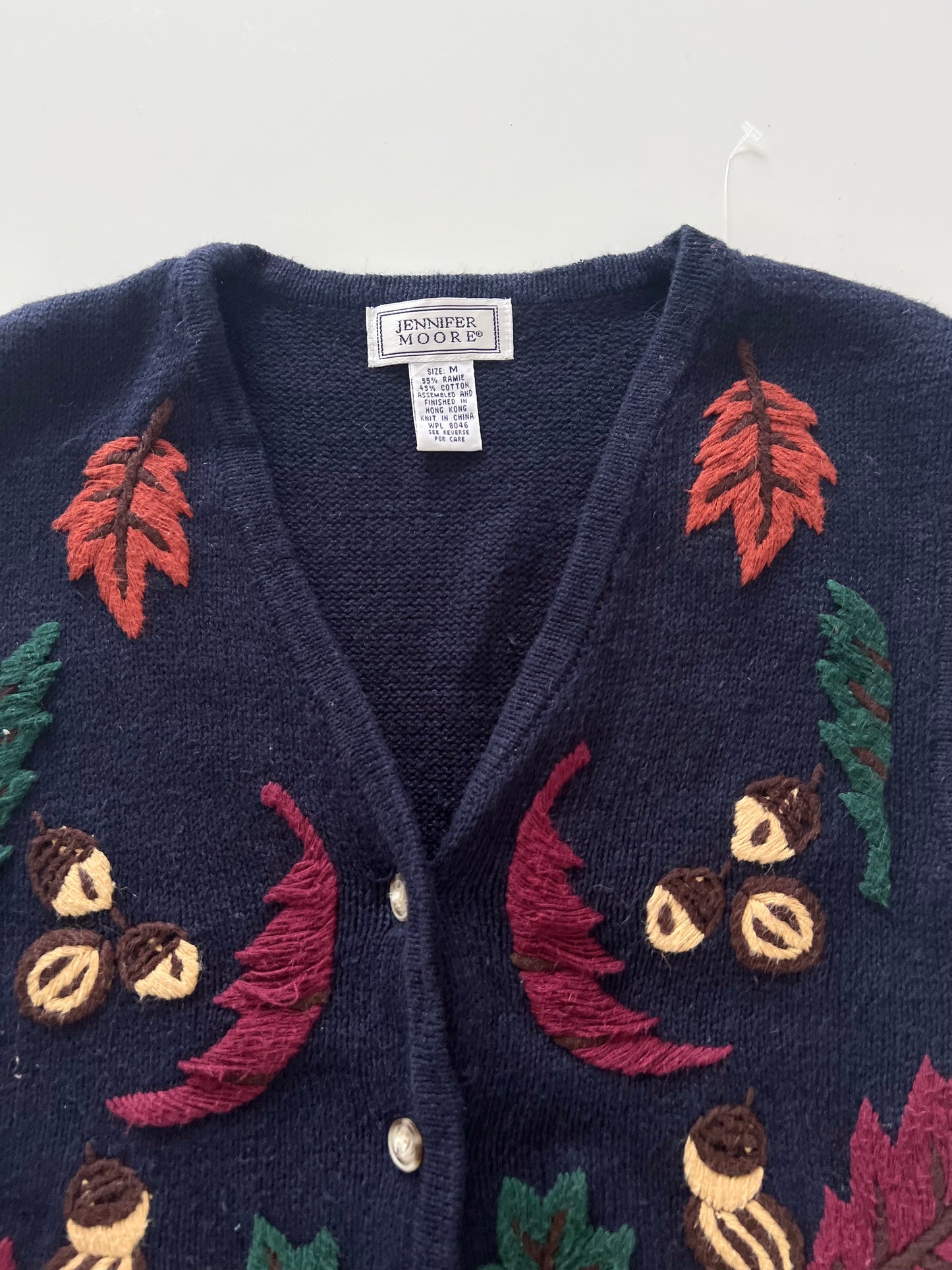 Jennifer Koore Embroidered Vest Sweater-Bust 40