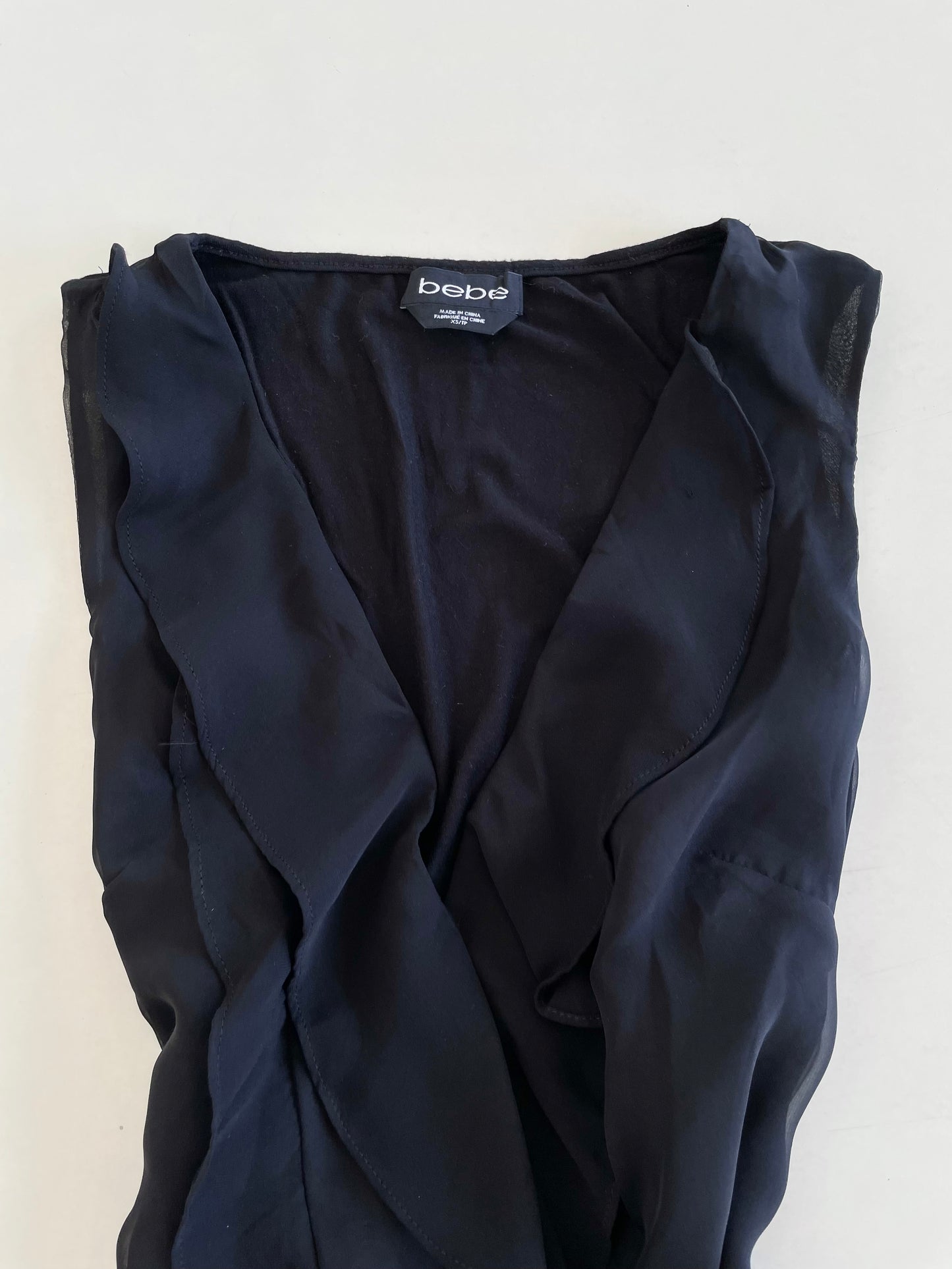 Bebe Ruffle Bodysuit-Bust 36