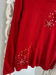 White Stag Embroidered Sweater-Bust 44