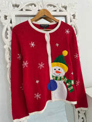Hampshire Embroidered Christmas Sweater-Bust 42