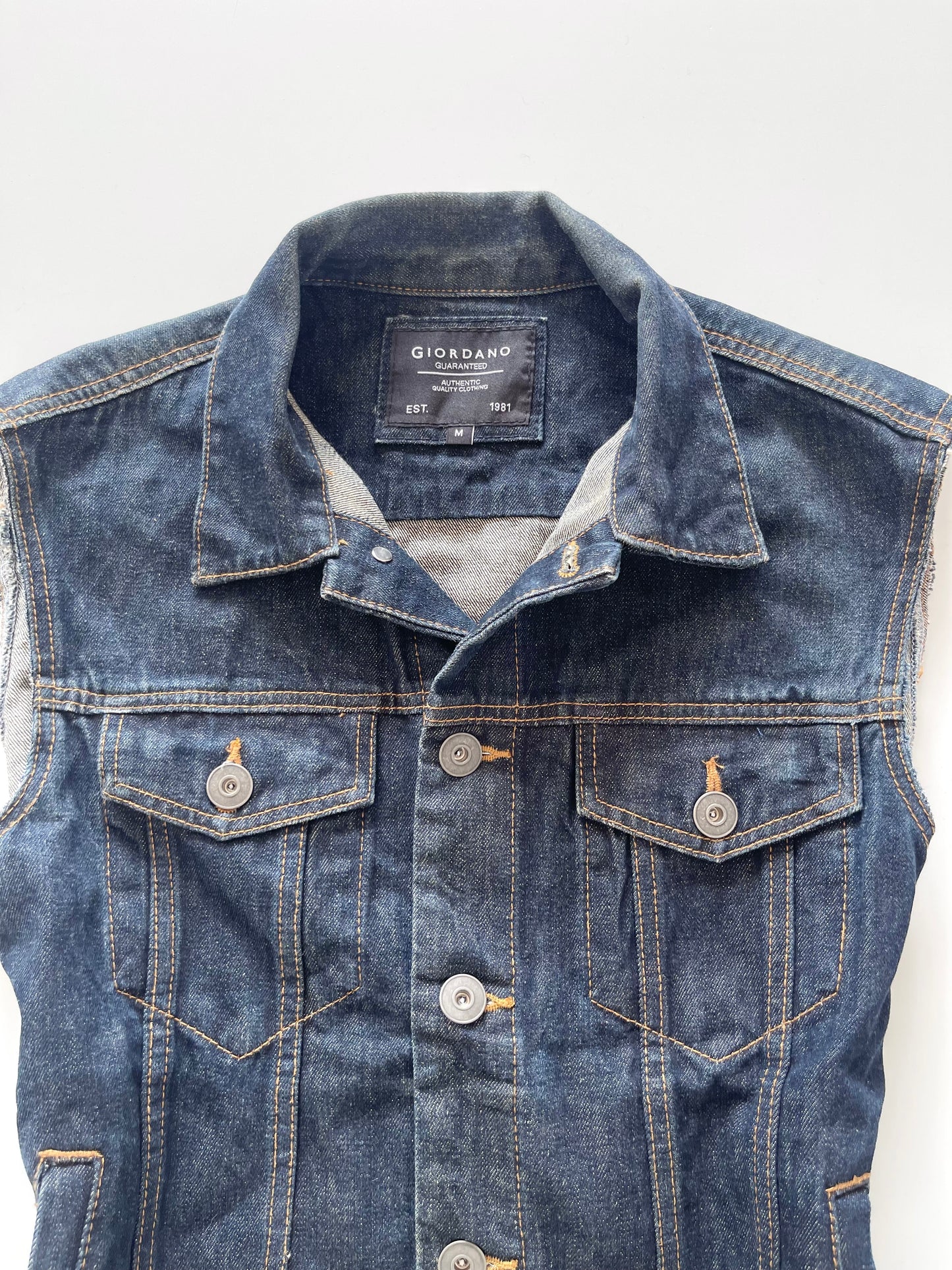 Giordano Vintage Denim Jacket-Bust 38