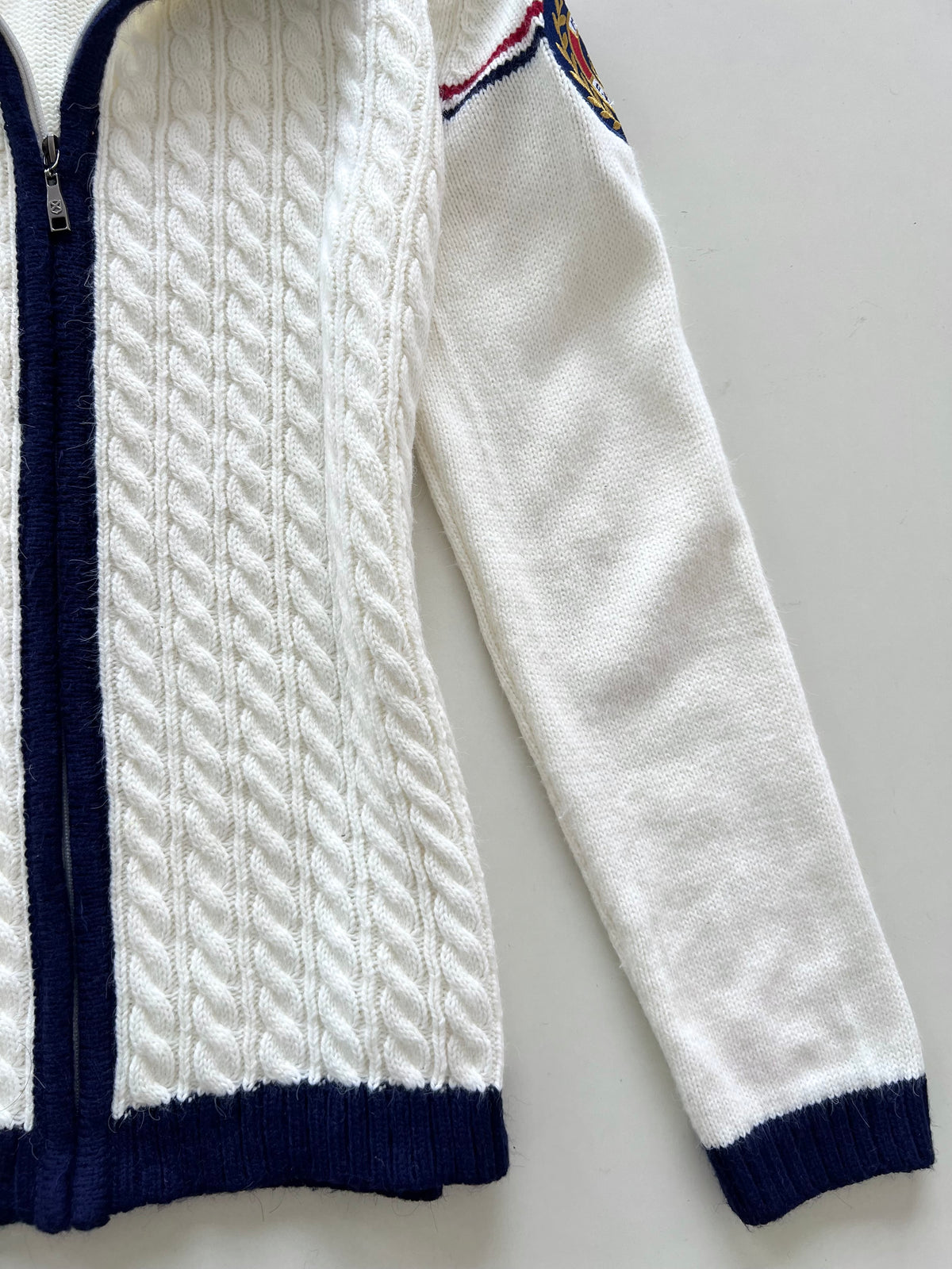 Ralph Lauren 50% Wool Vintage Zipper-Bust 38
