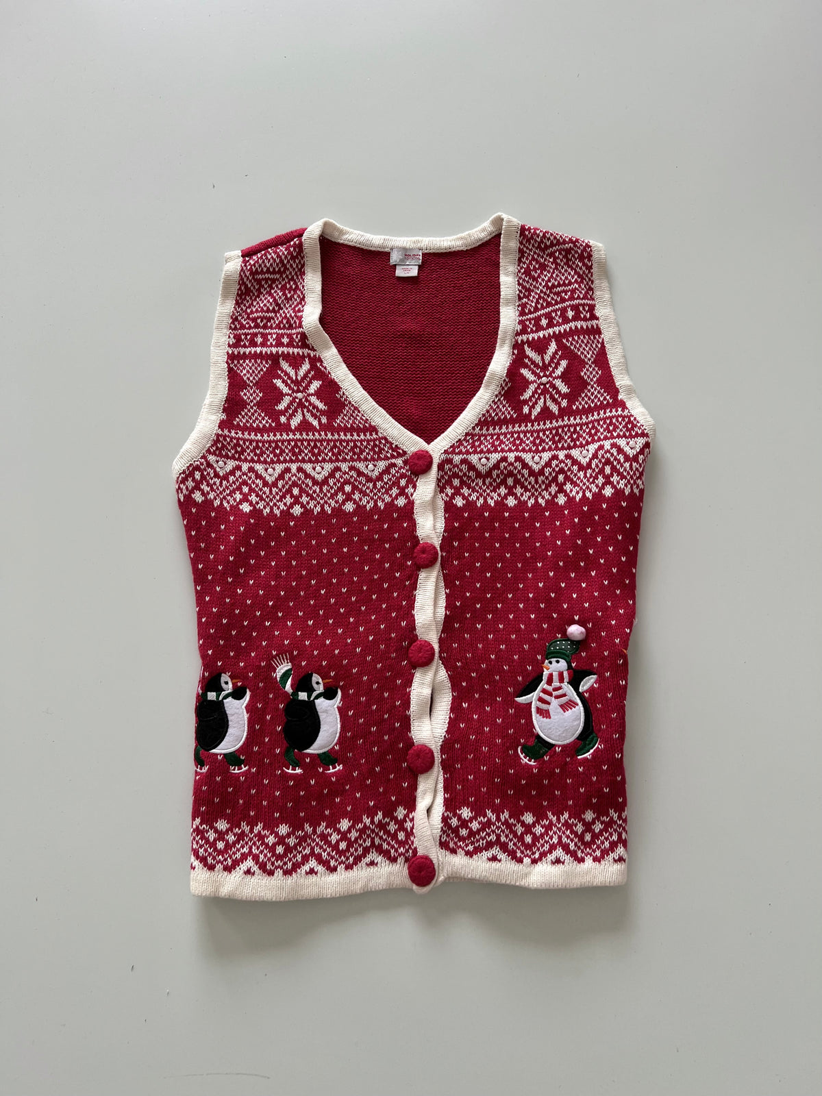 Holiday Editions Christmas Vest Sweater-Bust 40