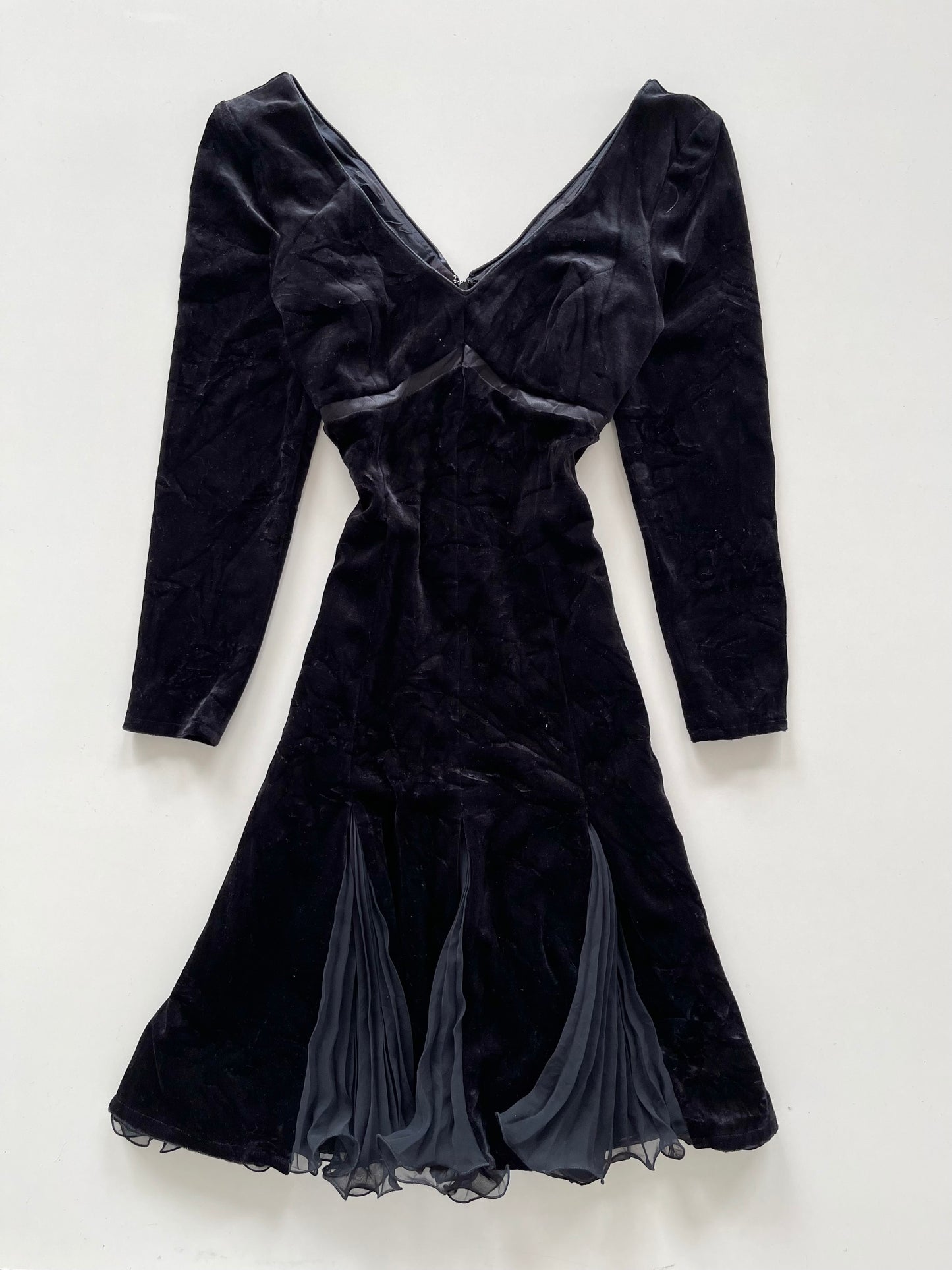Frank Usher Velvet Vintage Dress-Bust 34