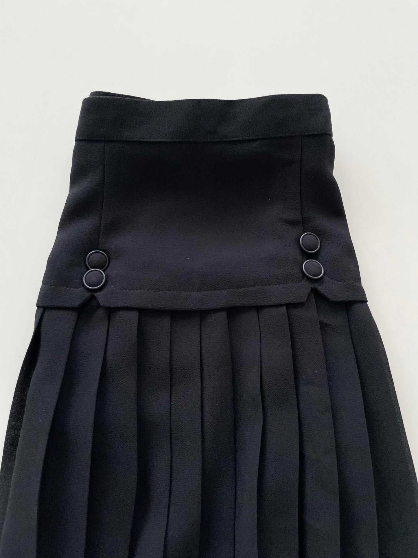 Pleated Black Skirt-Waist 28