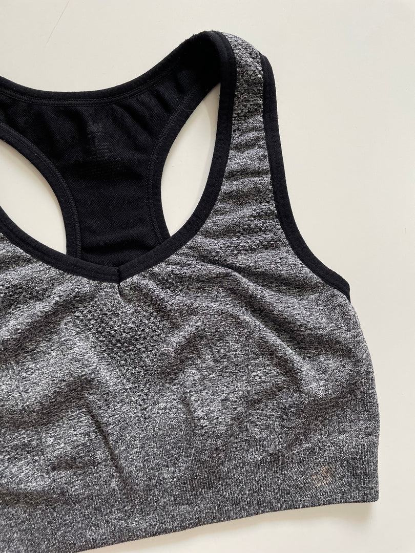 FOSSIL GREY SPORTS BRA - BUST 26 TO 30