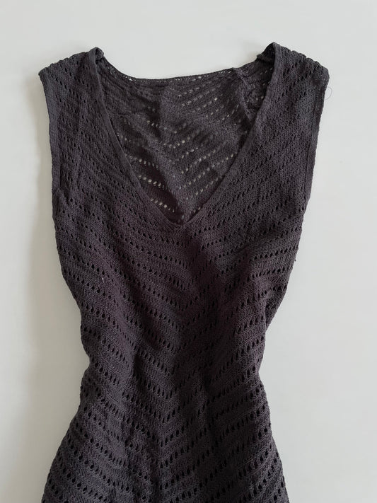 Sheer Crochet Top- Bust 40 to 42