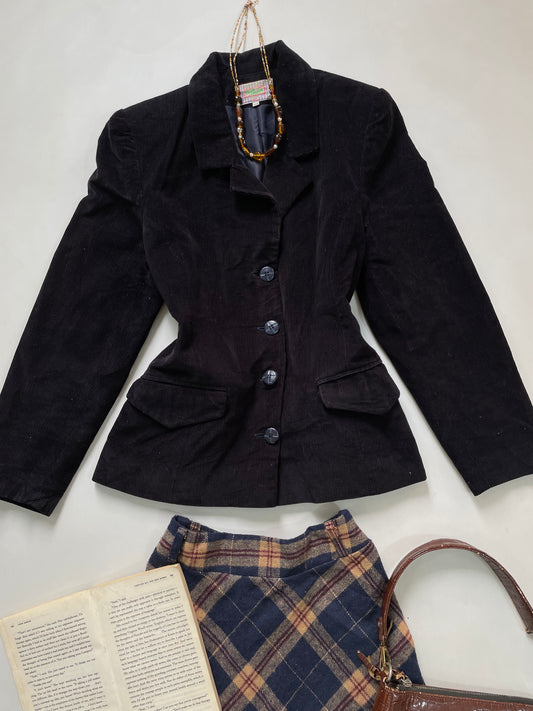 Tinta Fresca Vintage Corduroy Blazer-Bust 38
